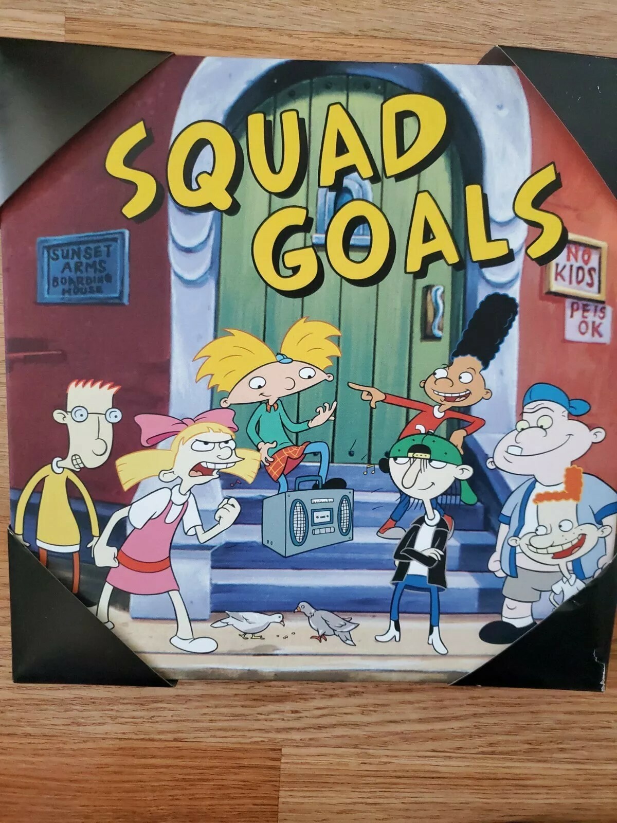 New! – Hey Arnold! – Wall Art 12" × 12" – Nickelodeon – Silver Buffalo – 2020