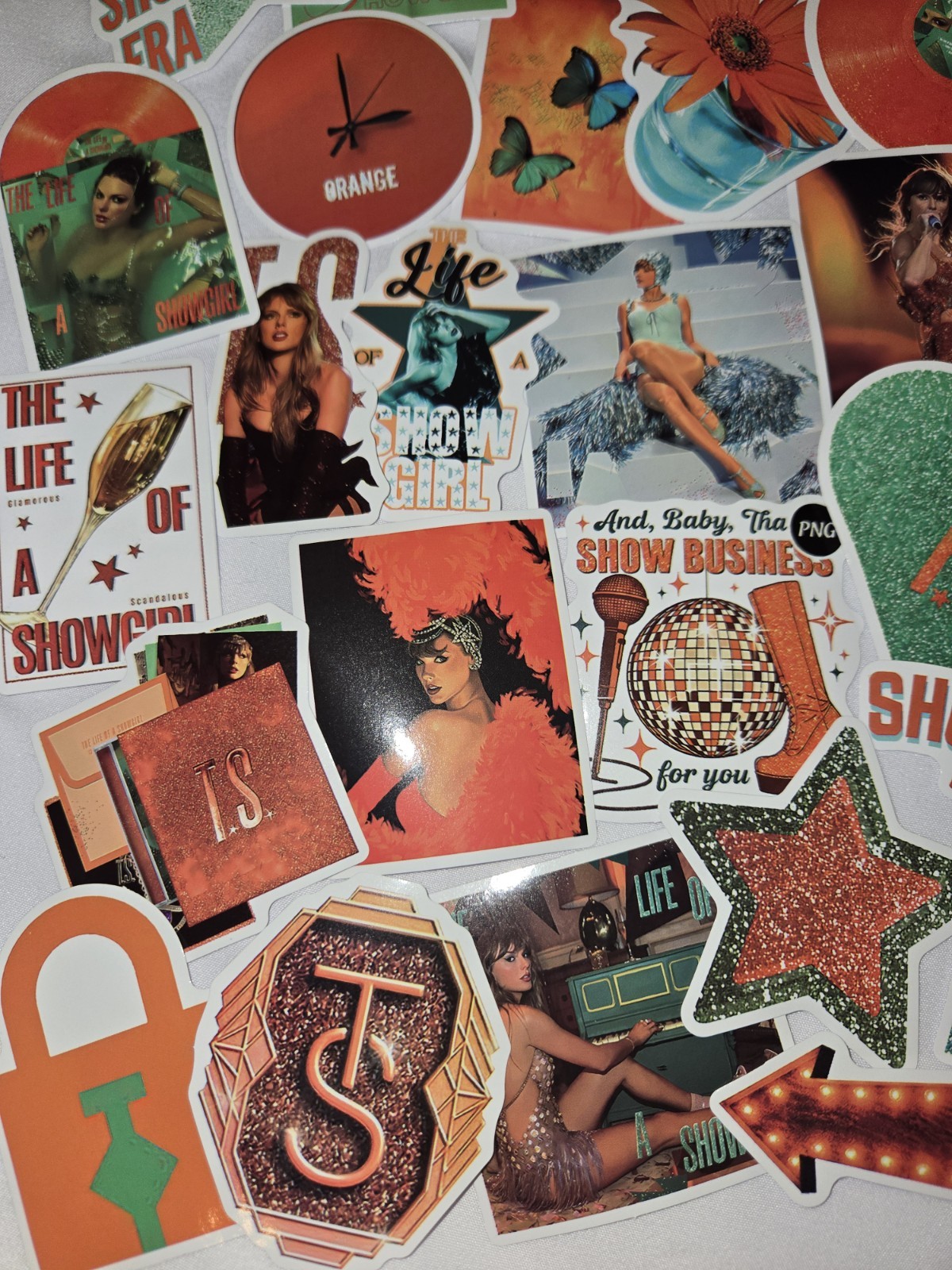 50pc Taylor Swift Stickers "Life of A Show Girl"