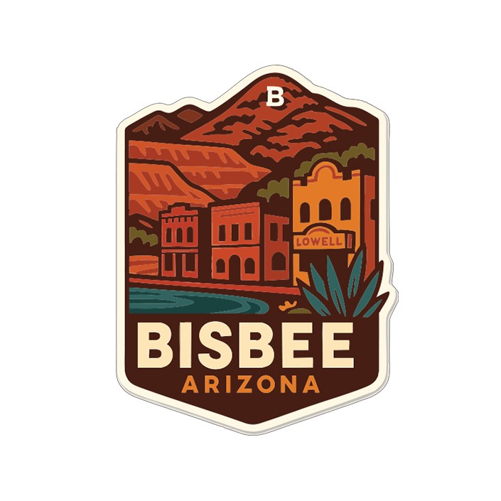 Bisbee Sticker Decal Vinyl Die-Cut City Skyline Landmark Design