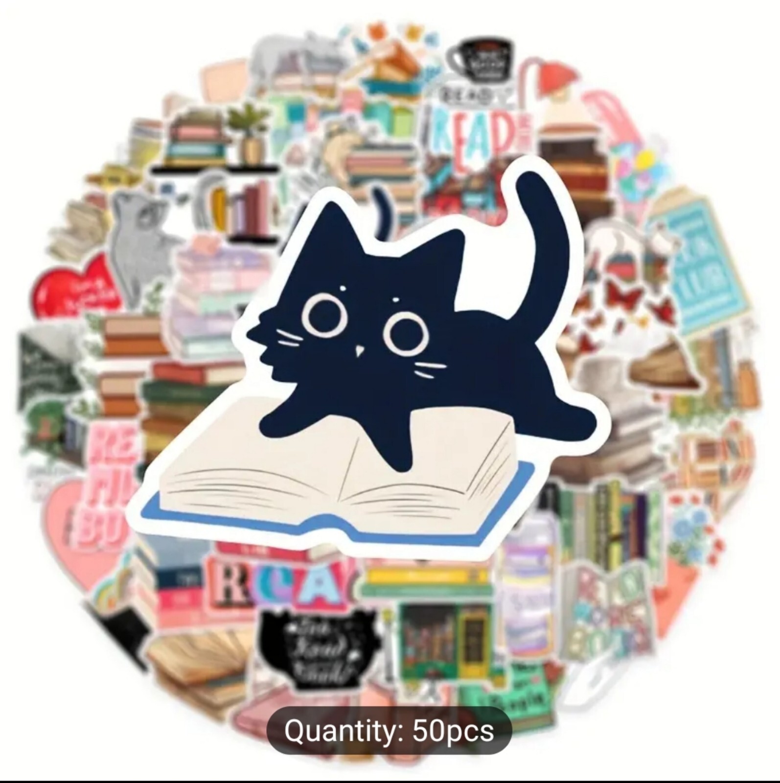 10 PCS Reading Books Lover Stickers BRAND NEW