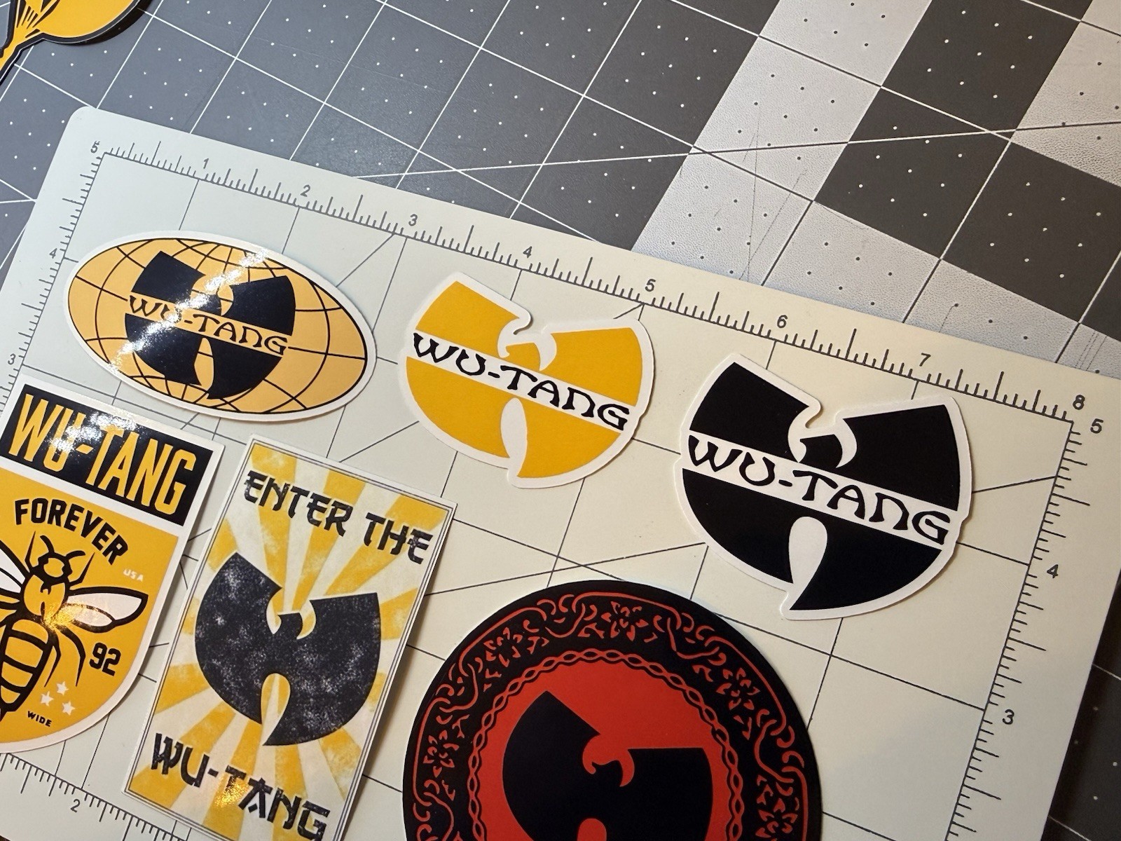 Wu Tang Clan Stickers 6 Sticker Lot Hip Hop Rap Music
