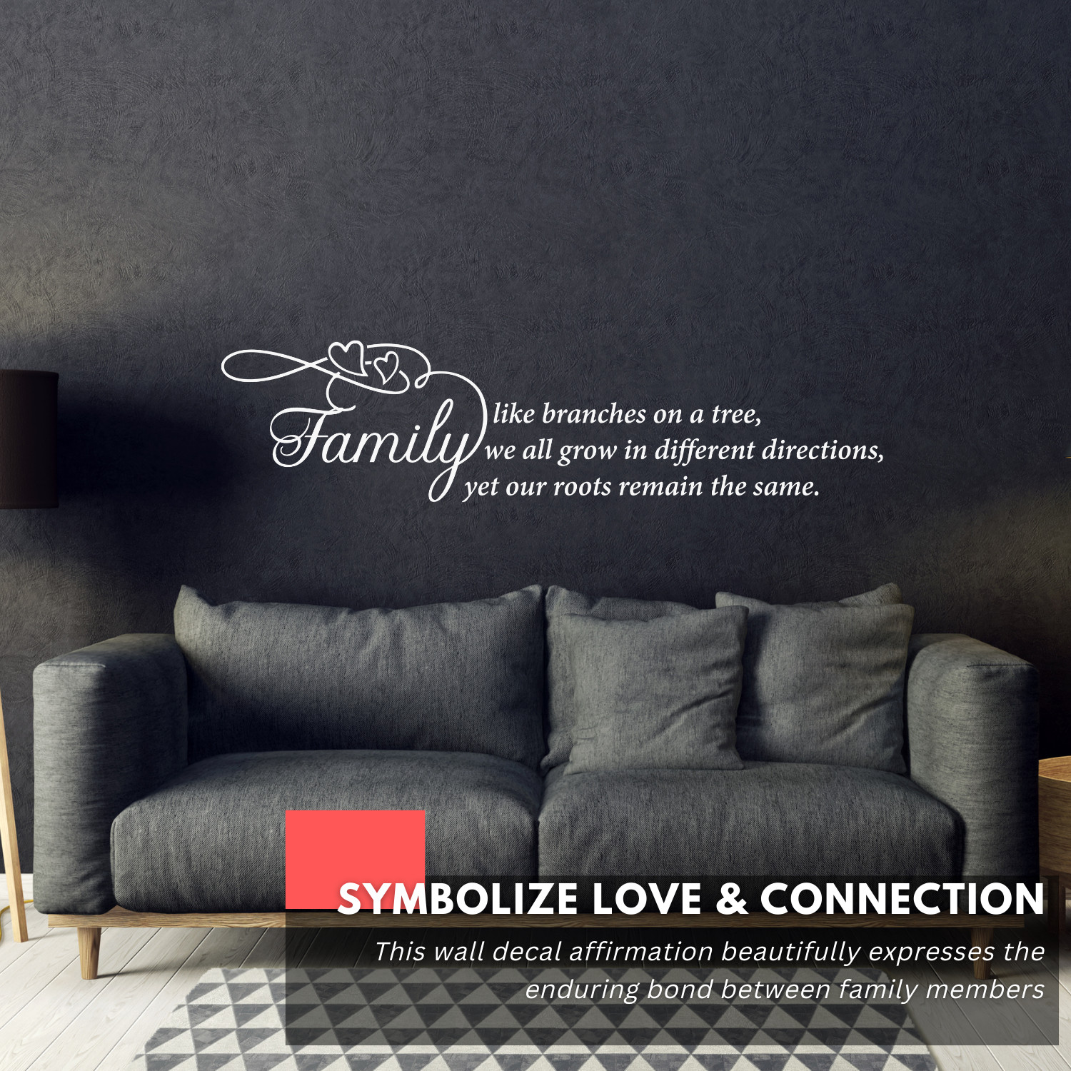 Family Like Branches Inspirational Wall Decal Sticker Quote Home Vinyl Decor