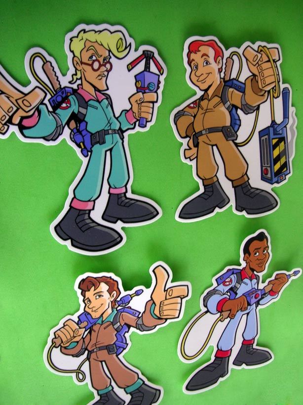 Real Ghostbusters Vinyl Sticker Egon Spengler Ray Peter Venkman Winston Decal