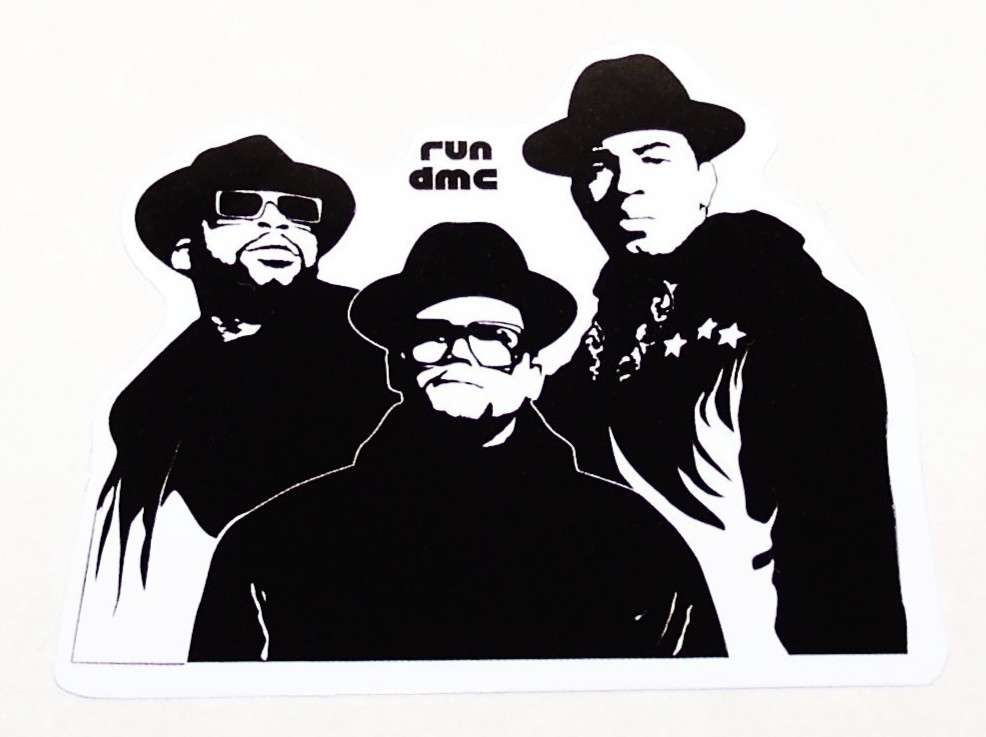 RUN DMC – Logo Die Cut Sticker Decal Music Band Rock Hip-Hop Pop Rap RUN DMC