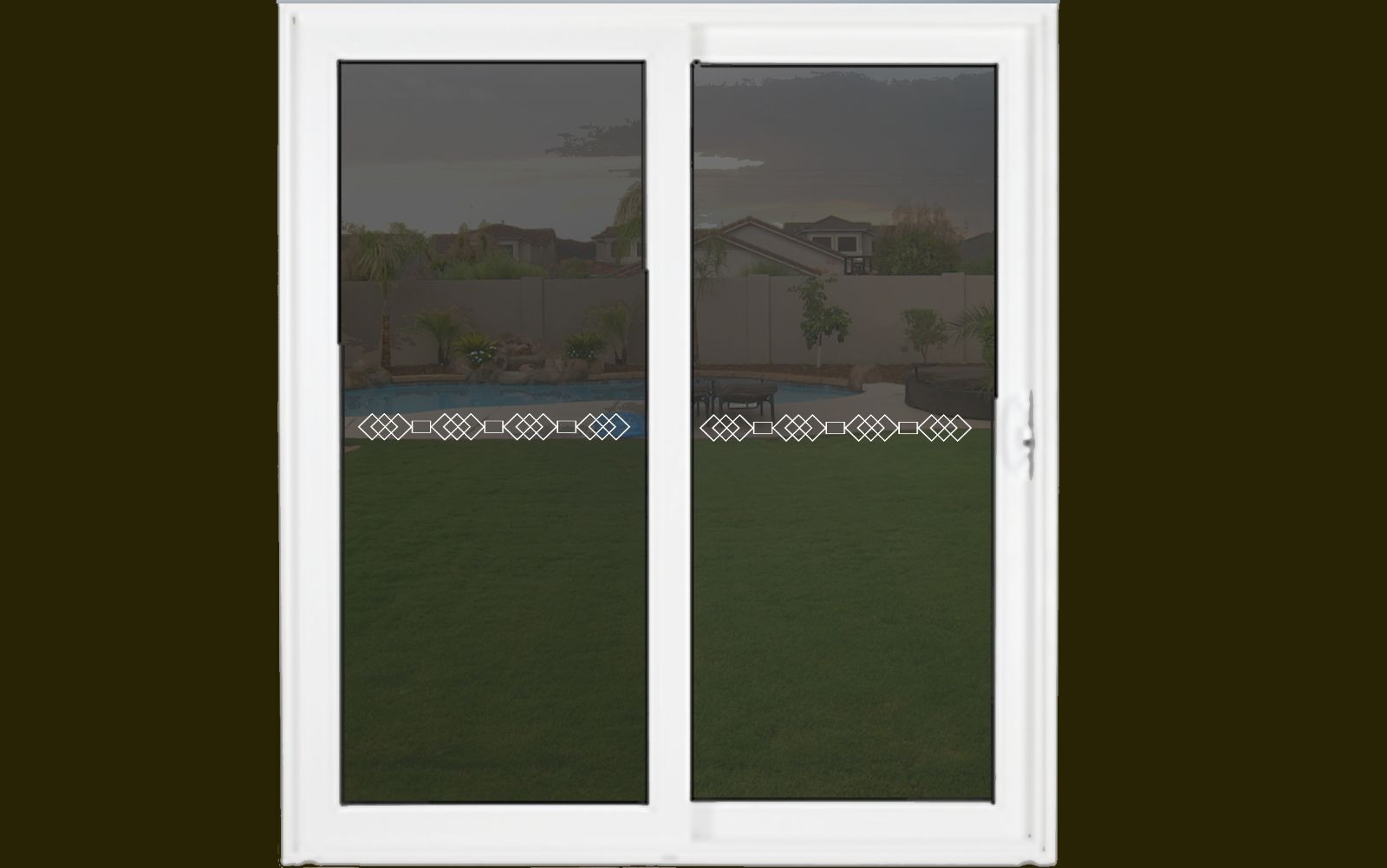 Sliding Glass Door Safety Warning Vinyl Decal Set Avoid Hazards – Select Color