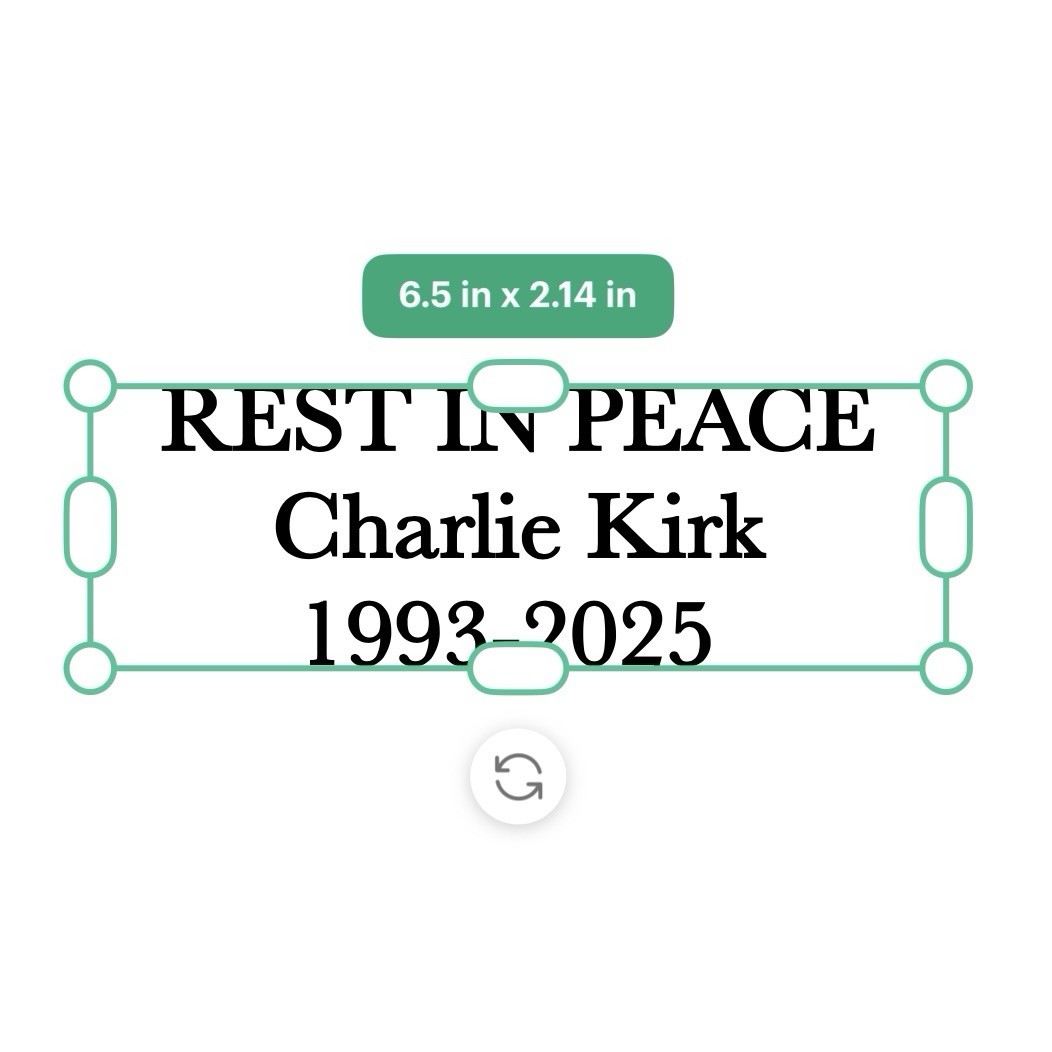 *Vinyl Decal Sticker – Die Cut weatherproof – Charlie Kirk Patriotism USA