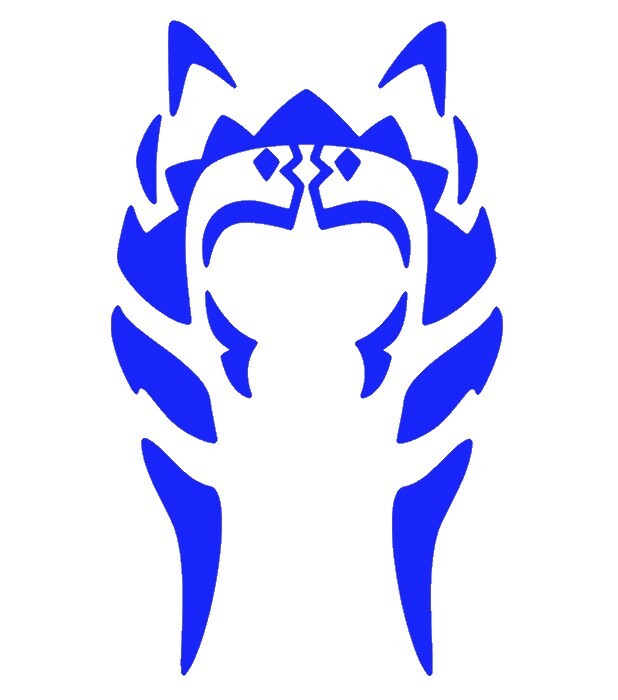 AHSOKA TANO, PADAWAN, JEDI, STAR WARS, Decal Stickers for Cars, Windows, Laptops