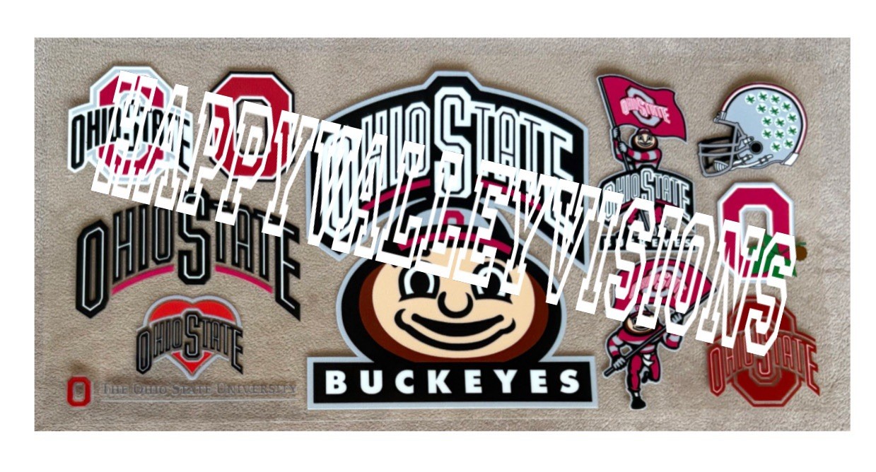 OHIO College University UV DTF Transfer Sticker Cup Wrap DIY Cups Bottles Etc.