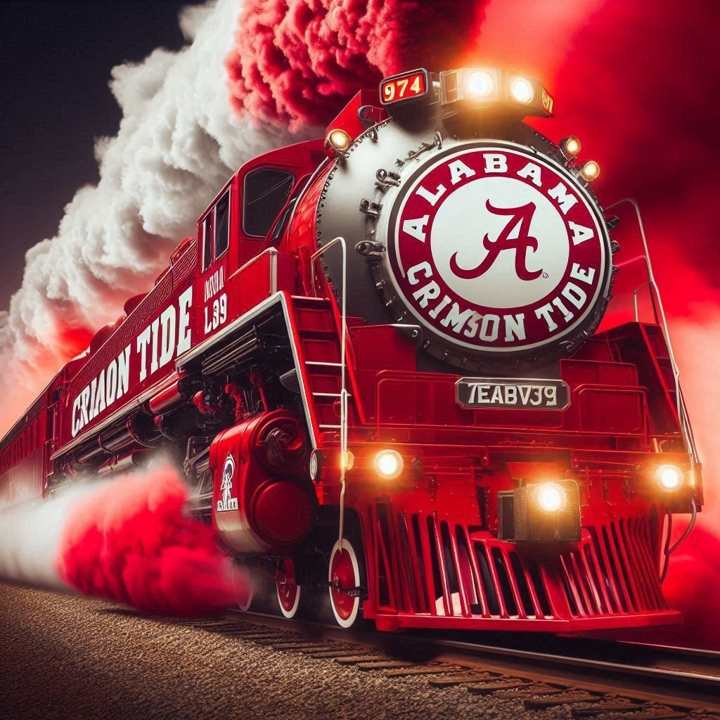 Alabama Crimson Tide Fan Train Sticker Decal Lapto Wall Mirror Cup Tumblr Locker