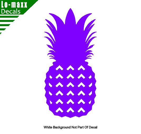 Pineapple Art Custom Design Decoration Various Sizes Colors Die Cut Vinyl Decal