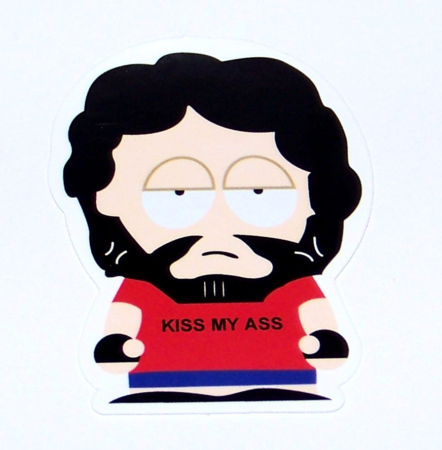 SOUTH PARK – Logo Die Cut Sticker Decal Film TV Cartoon Cartman "KISS MY A**"