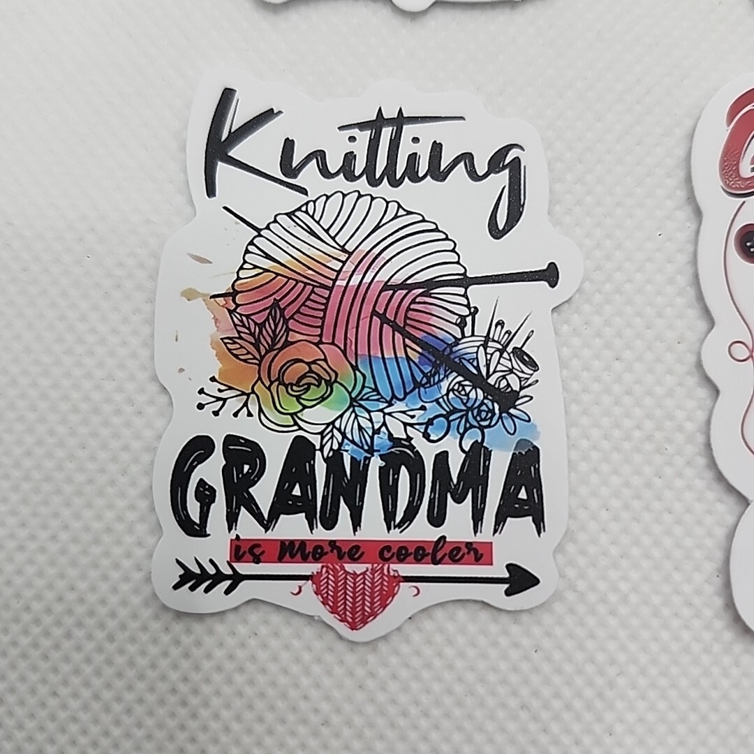 Lot Of 9 Crafts Knitting Sewing Quilting Garden Vinyl Waterproof Stickers Quotes