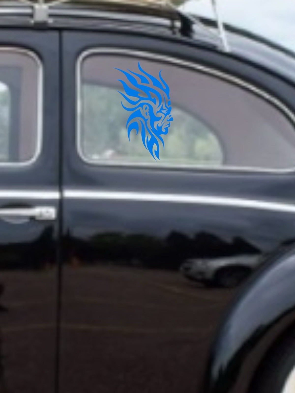 Tribal Male warrior Decal for car Windows Laptops most Smooth Surfaces