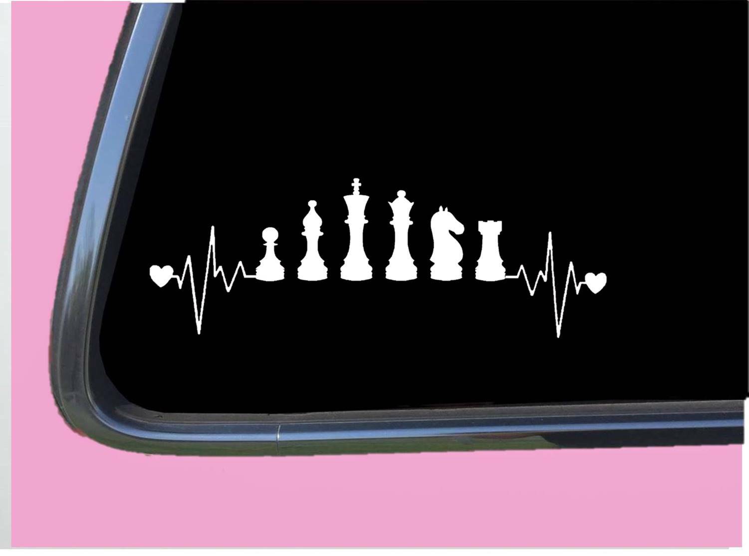 Chess Sticker Lifeline Plain TP 1392 vinyl 8" Decal window vinyl heartbeat set g