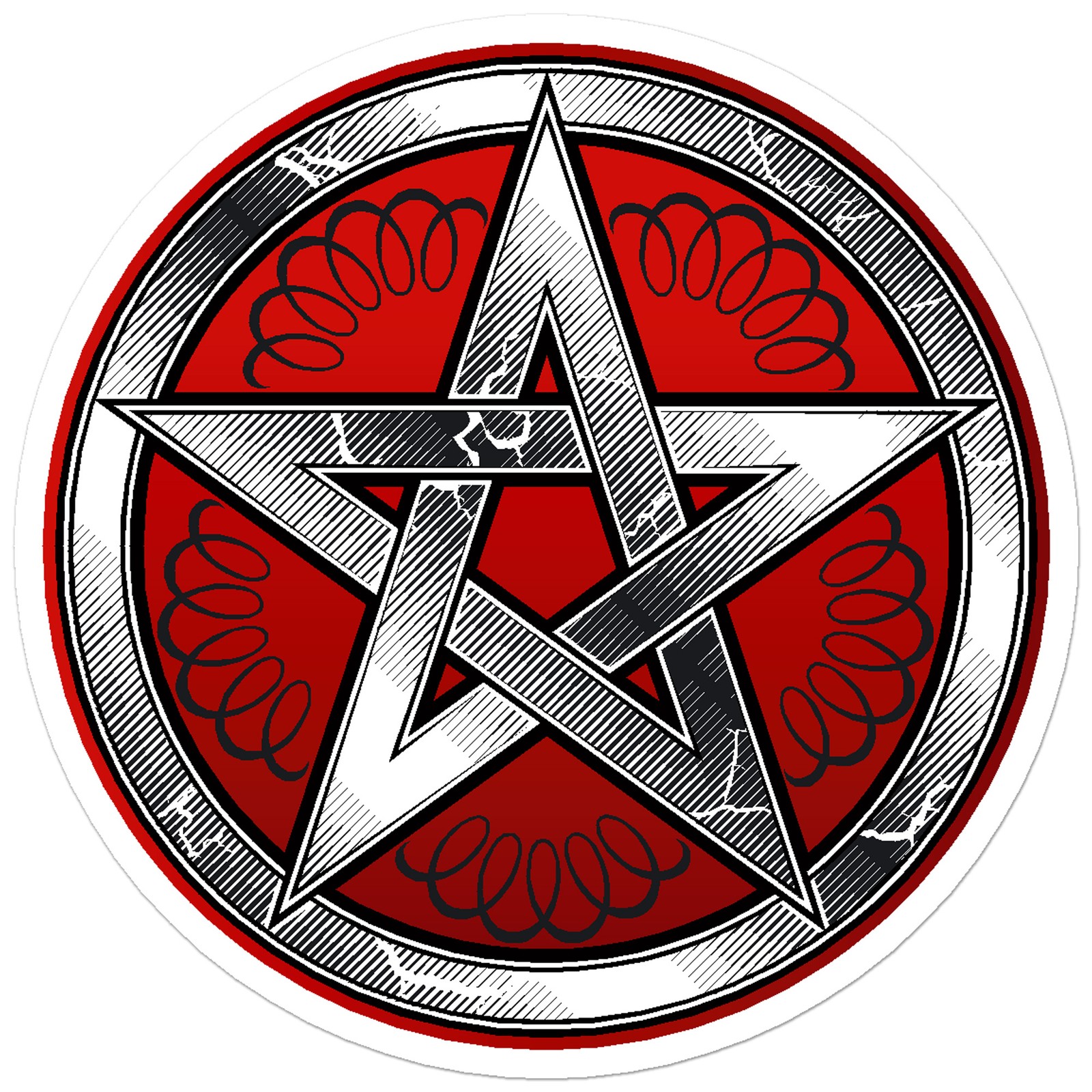Pentagram – Vinyl Decal Sticker – Car Window Laptop – ebn9186