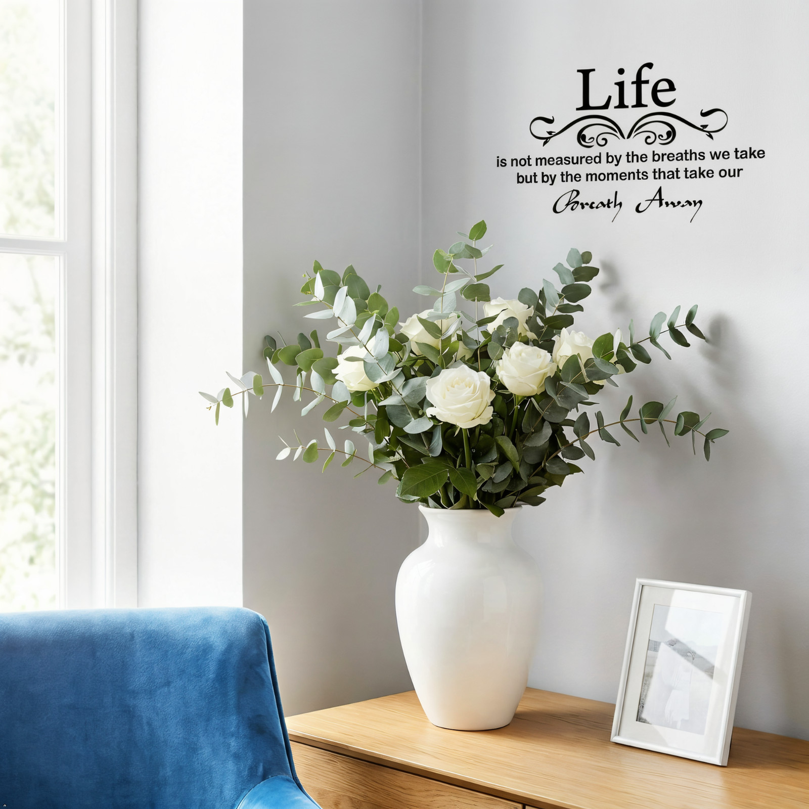 Life is Not Measured Vinyl Wall Lettering Stickers Quotes Sayings Art decal