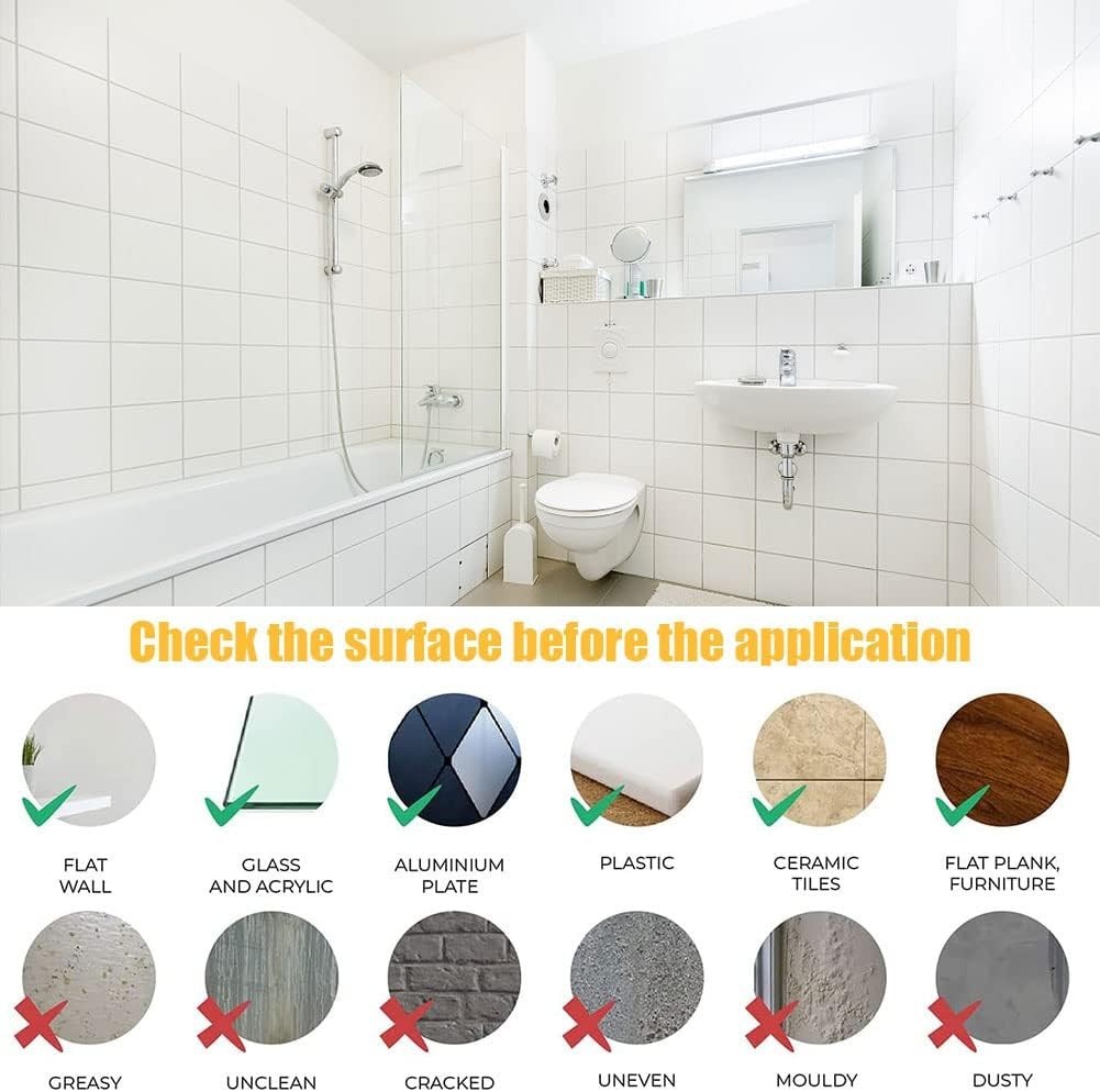 Waterproof Self-Adhesive Tile Stickers – 50PCS, 6" x 6" for Easy Home Makeover