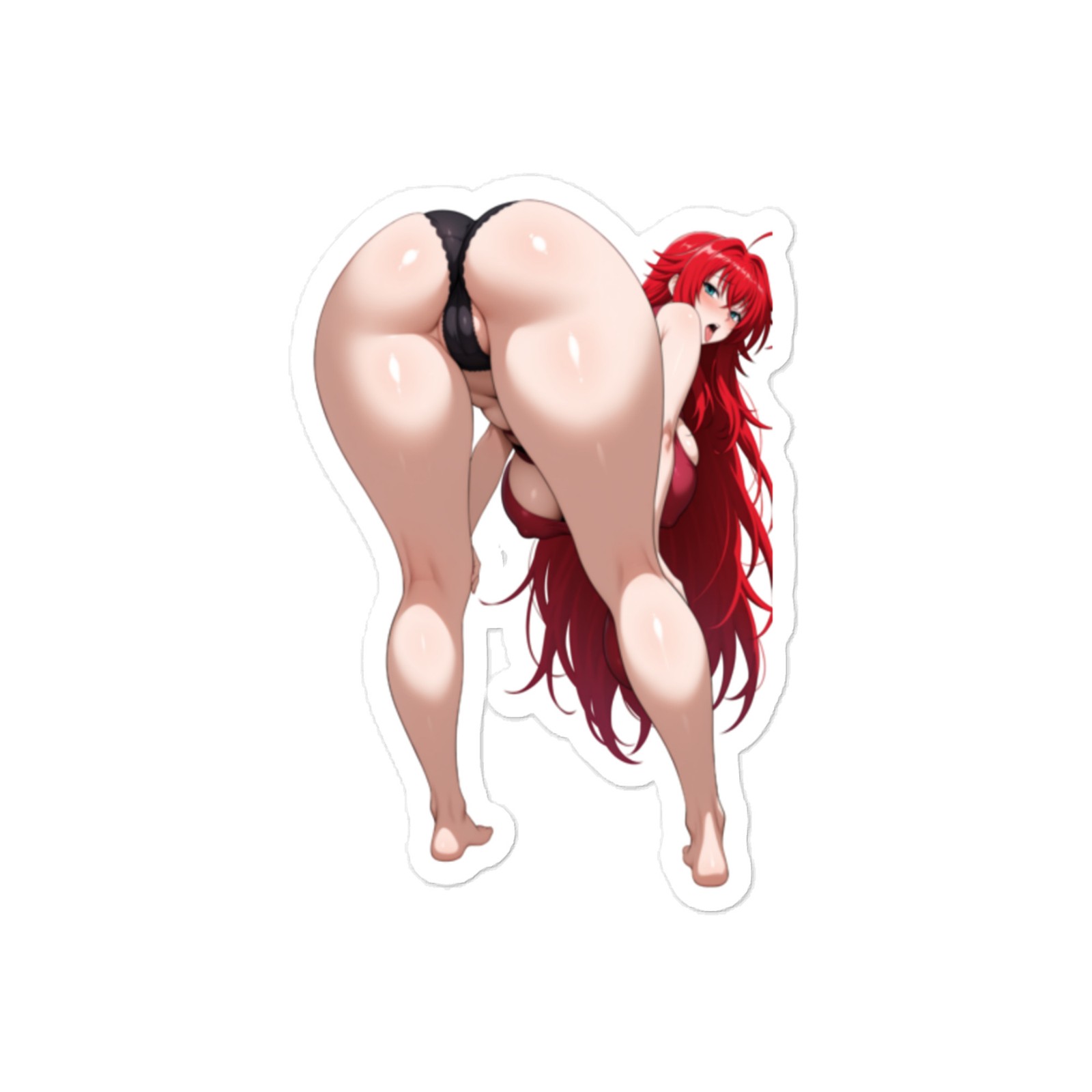 Rias Gremory Anime Sticker – 6" Tall Waifu Weatherproof Vinyl Car Decal
