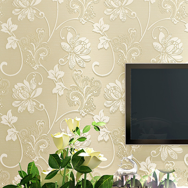 5M Wallpaper Self-adhesive Wall Sticker Decor Embossed Textured Floral Home Arts