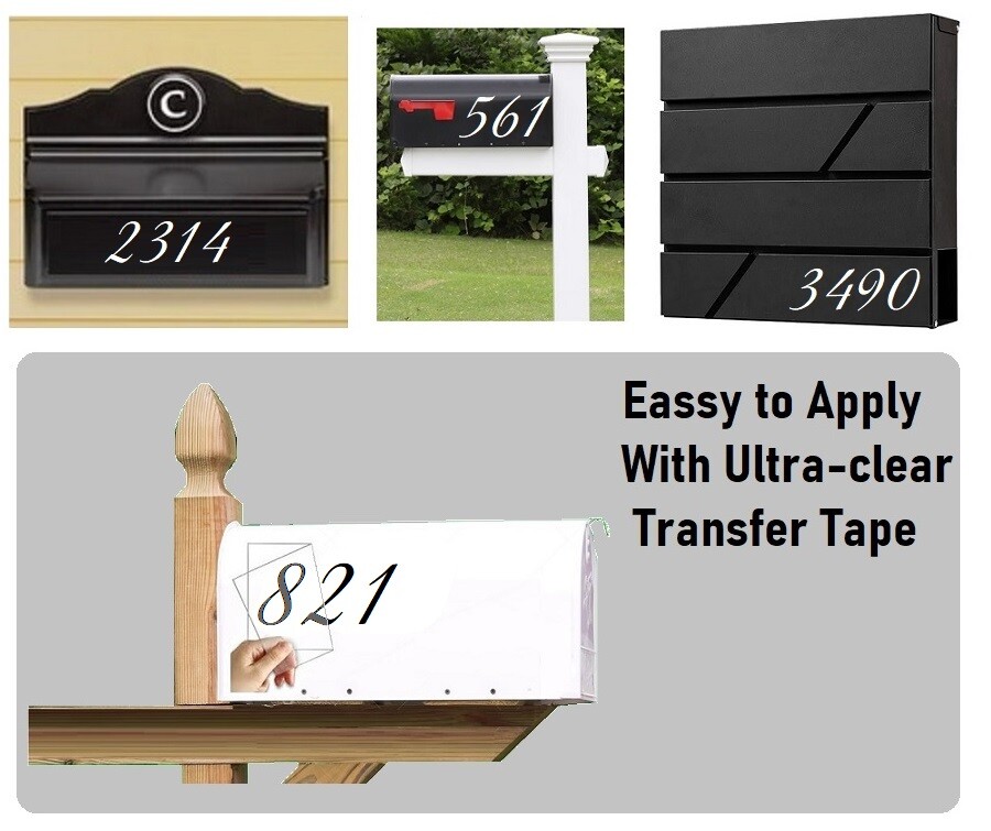 Mailbox Address locker Numbers Decal Sticker Window Door Wall Sign – GREAT VIBES
