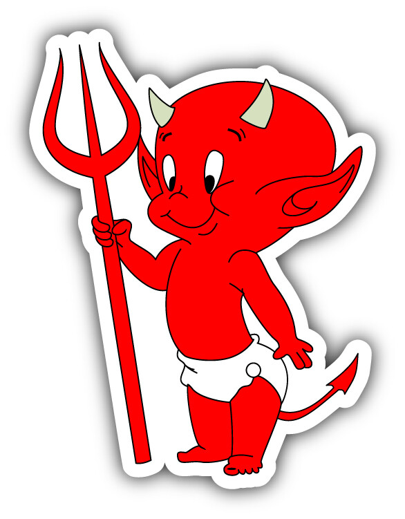 Little Devil Car Bumper Sticker Decal