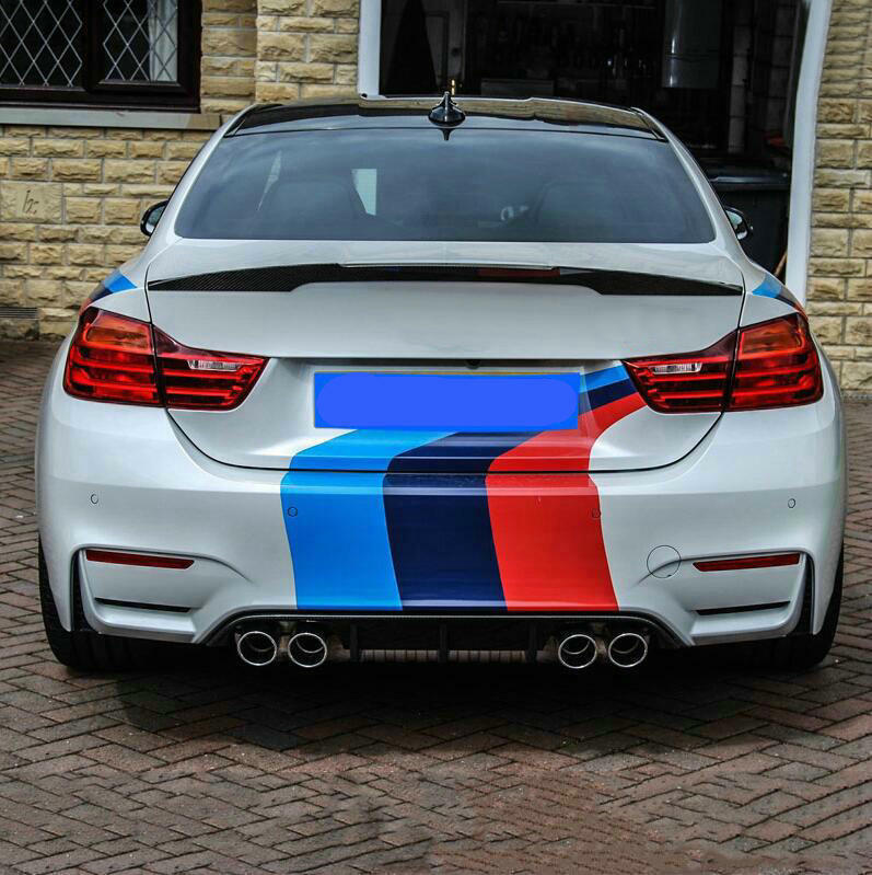 Graphics Tricolor M Performance Sticker For BMW M4 M5 Racing Stripe Bumper Decal