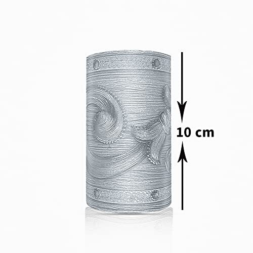 Silver Wood Grain Self Adhesive 3D Peel and Stick Waterproof Wall Border Sticker