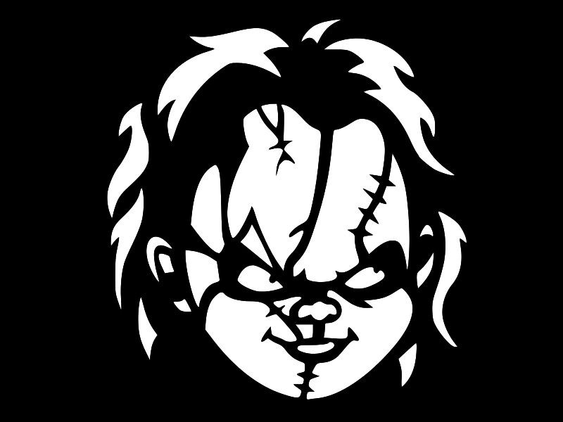 CHUCKY Child's Play Horror Vinyl Decal Car Sticker Wall Truck CHOOSE SIZE COLOR