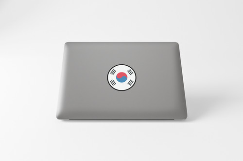 South Korea Flag Circle Sticker Decal