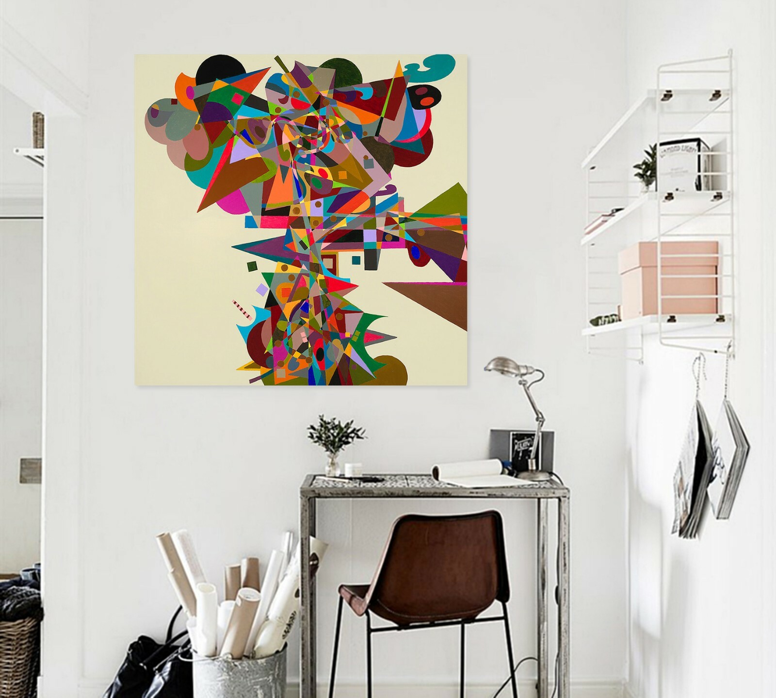 3D Color Triangle 011NAO Wall Stickers Vinyl Wallpaper Mural Murals Allan P Ava