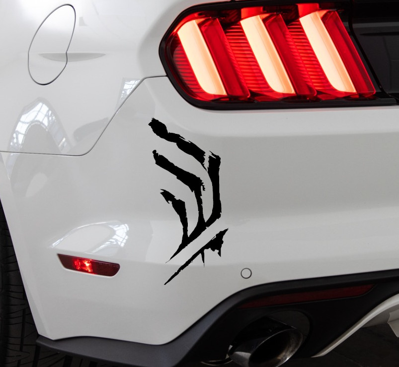 Kell's Scourge Destiny Fallen Indoor/Outdoor Vinyl Decal Matte Black/White