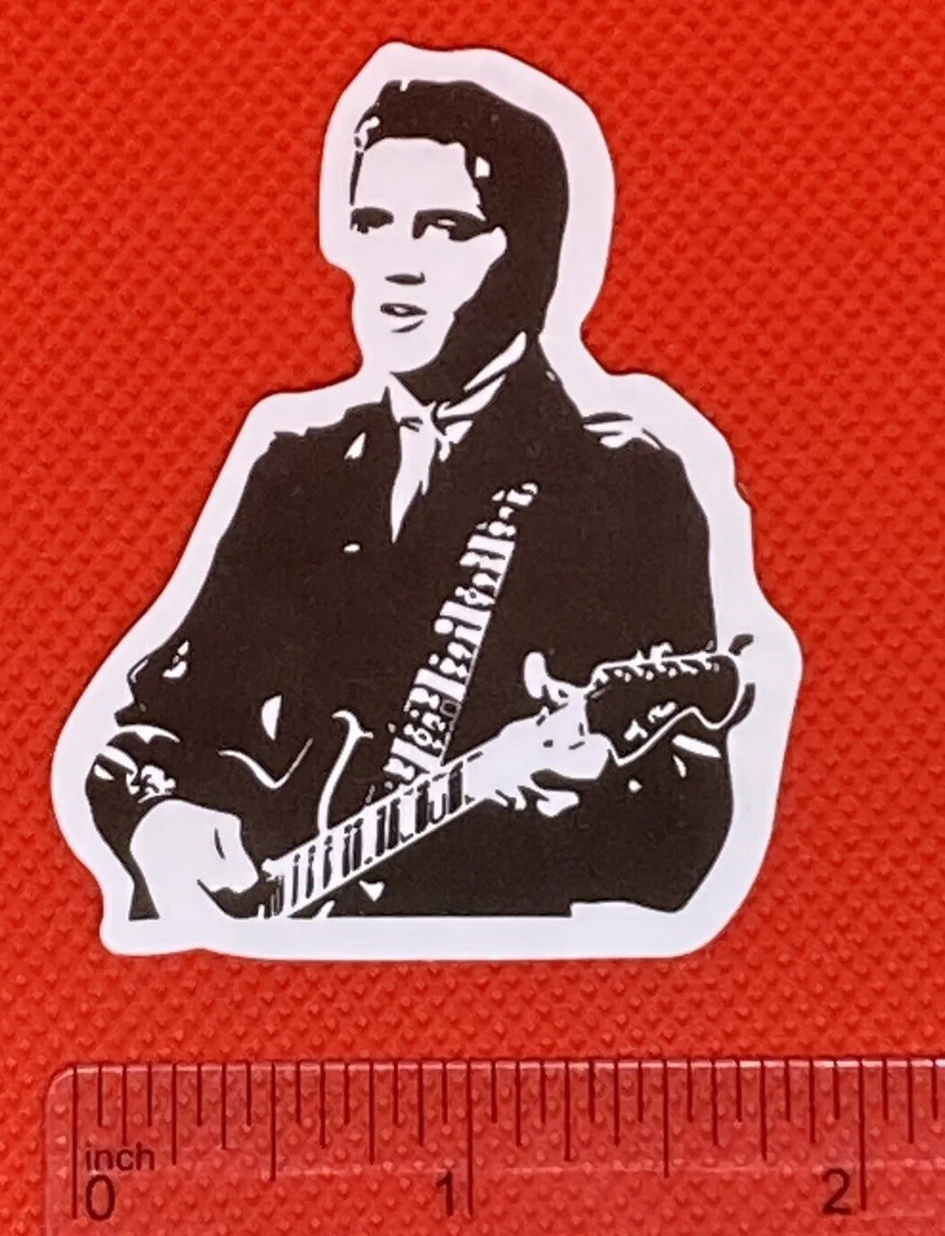 Elvis Logo Music Band Decal Sticker Black And White Fast Free US Shipping! 🇺🇸