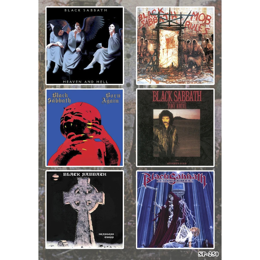 Black Sabbath Sticker Pack | Heaven And Hell Mob Rules Born Again Headless Cross