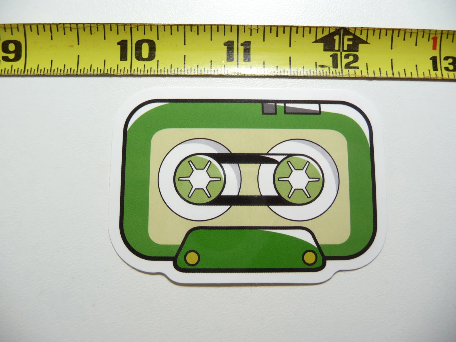 TAPE CASSETTE SMALL STICKER DECAL 80S 90S RETRO 1980S 1990S FUN FUNNY