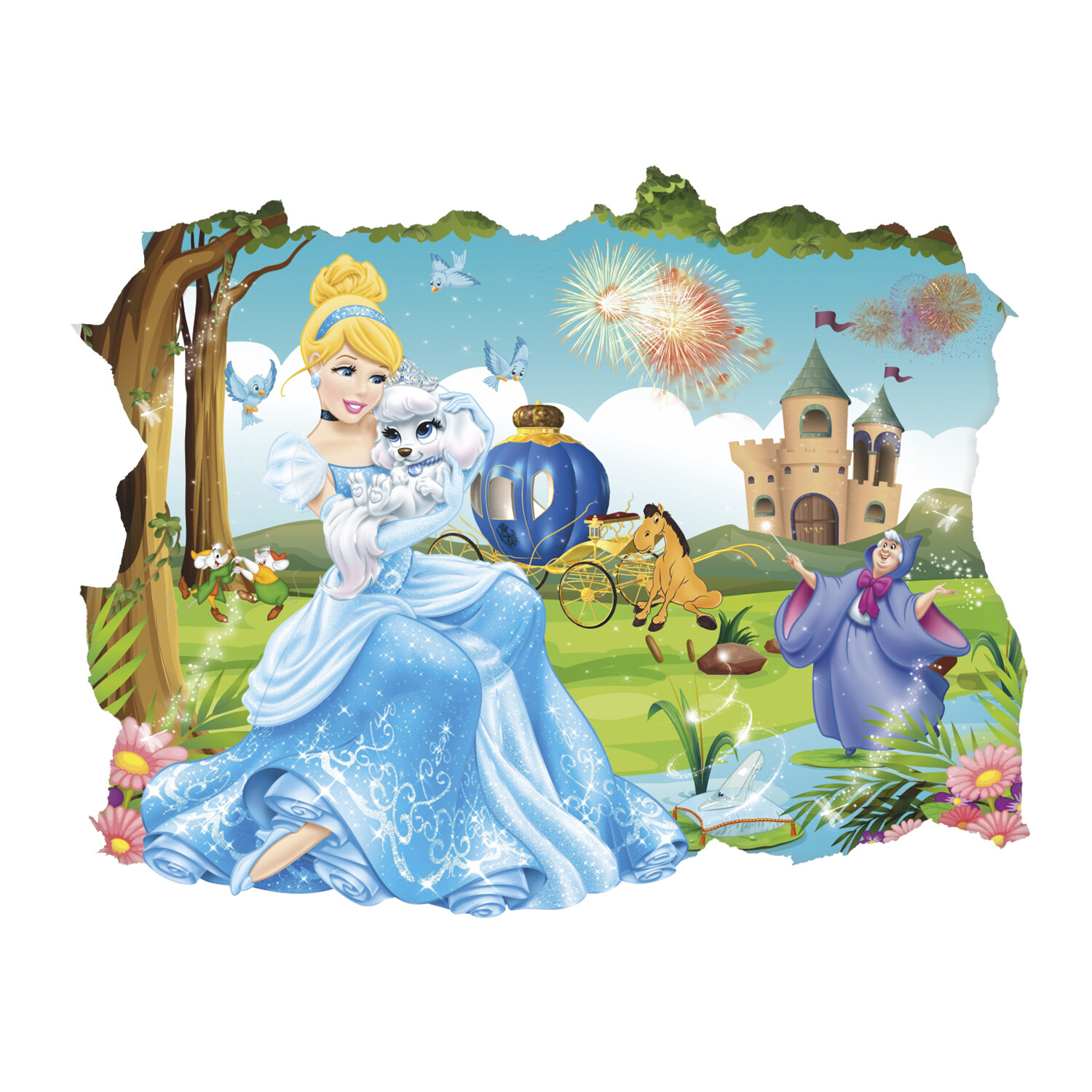 Princess 3D Wall Decal, Wall Sticker, Fairytale, Fairy, Decor