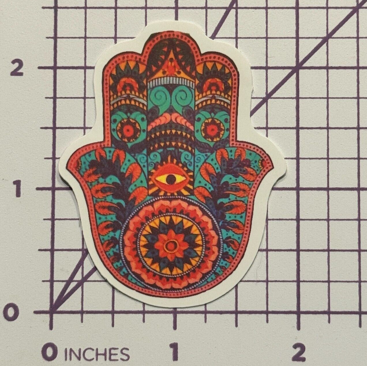 HAMSA – Mandela with Evil Eye Symbolism – Vinyl Decal Sticker Bomb Hand of God