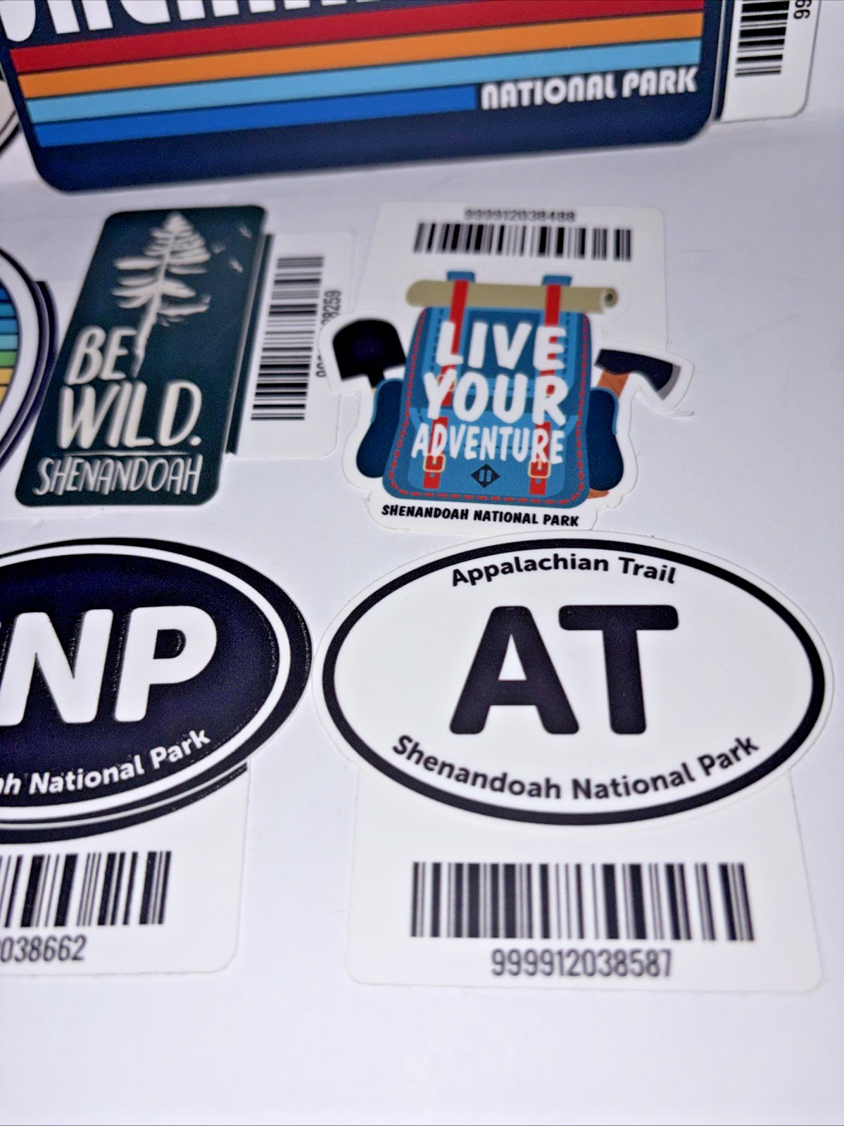 Travel Sticker Lot Of 9 Virginia Shenandoah National Park Appalachian Trail