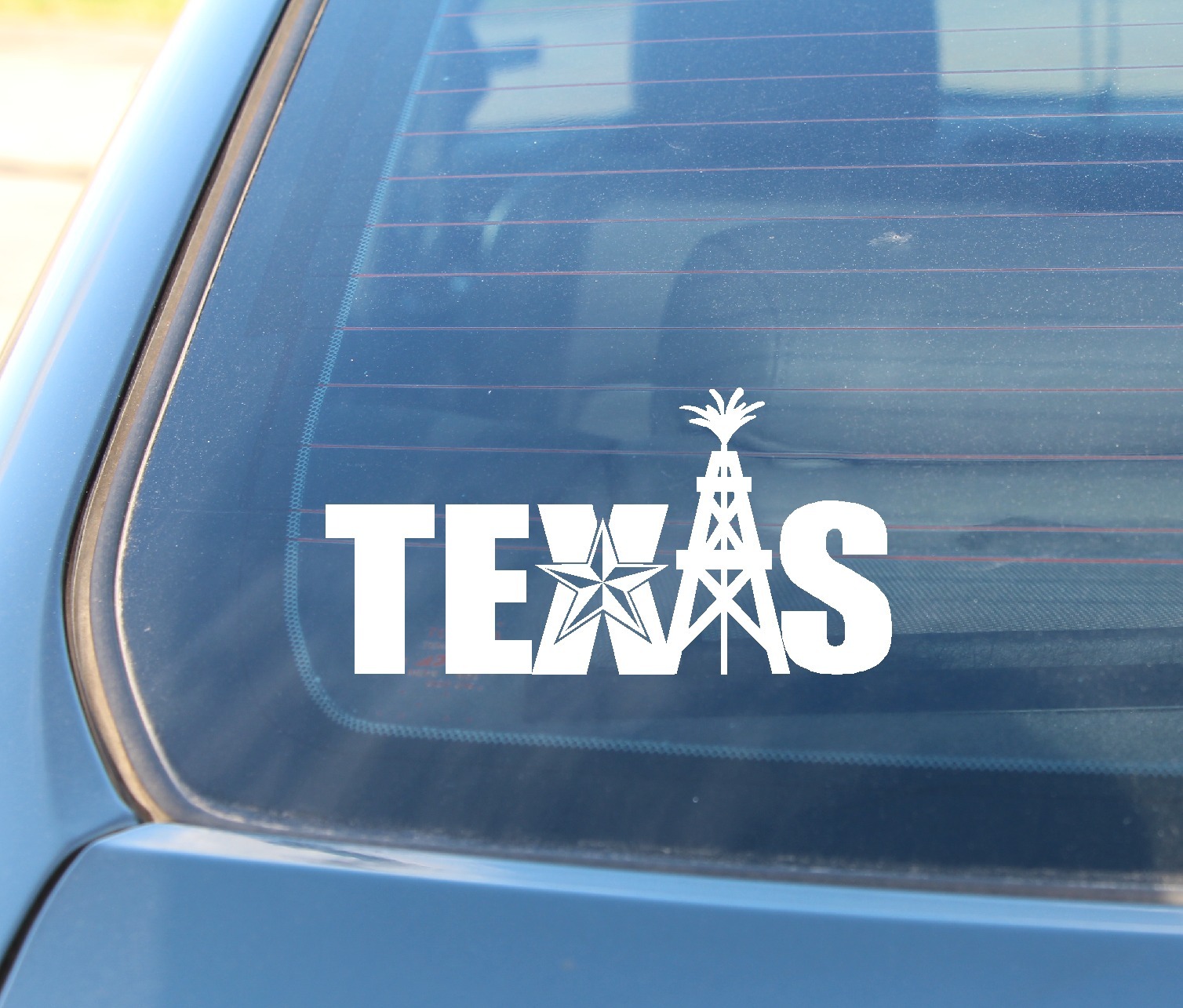 TEXAS Decal OIL RIG LONE STAR Nautical Vinyl Sticker CAR Window Bumper Boat
