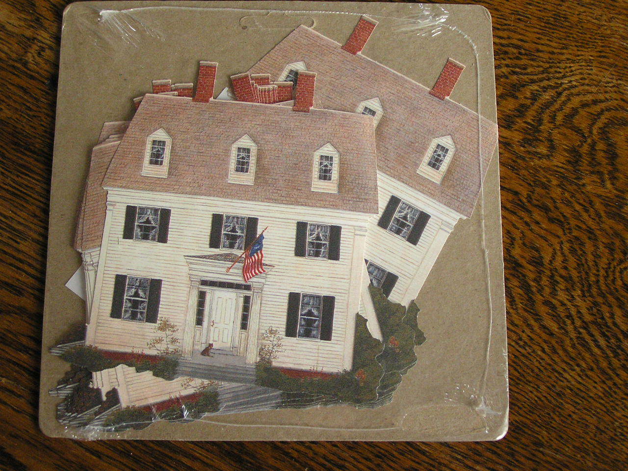 Decor FX Wallpaper Cutouts #17683 White American 16 COUNTRY HOUSE Home~~NIP!!