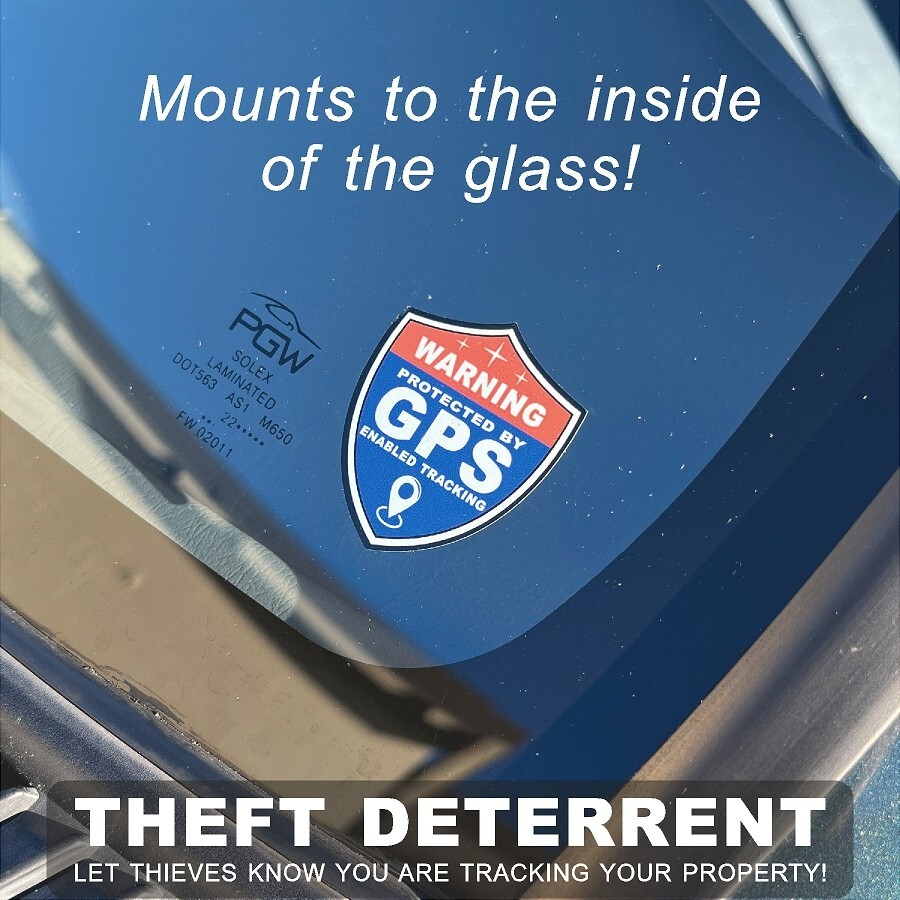 14 PACK GPS Tracking Warning INSIDE MOUNT Theft Deterrent Stickers High Quality