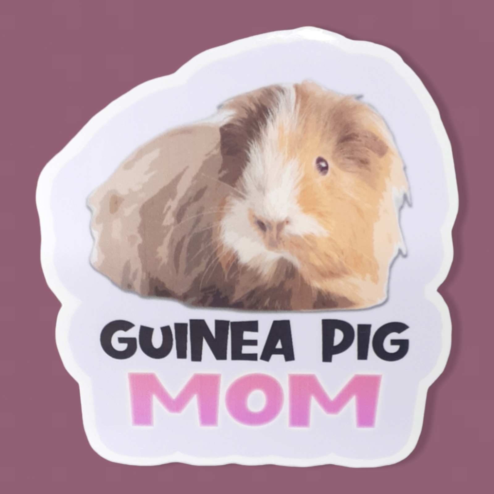 Guinea Pig Mom 3" Vinyl Sticker