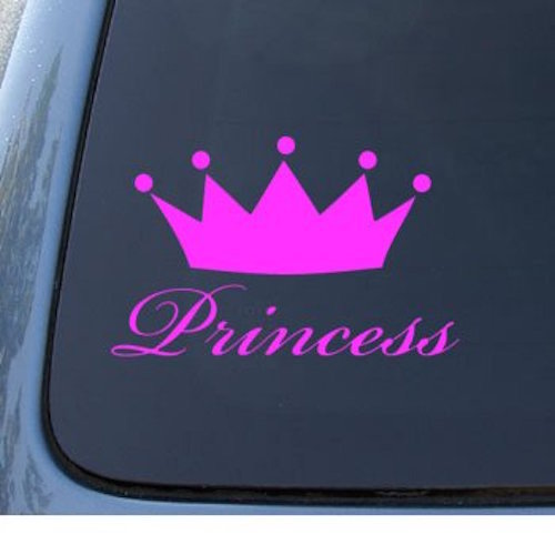 PRINCESS – Queen Crown Tiara – Car, Truck, Notebook, Vinyl Decal Sticker #1041