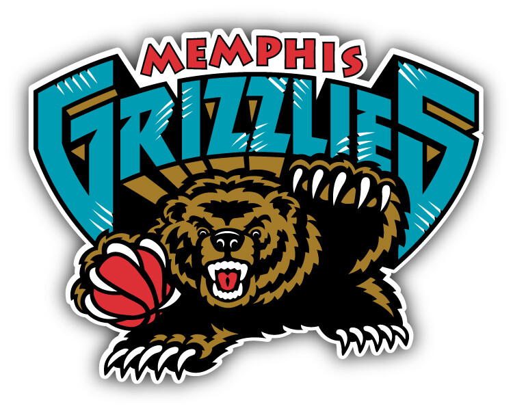 Memphis Grizzlies NBA Basketball Sport Logo Car Bumper Sticker Decal "SIZES"