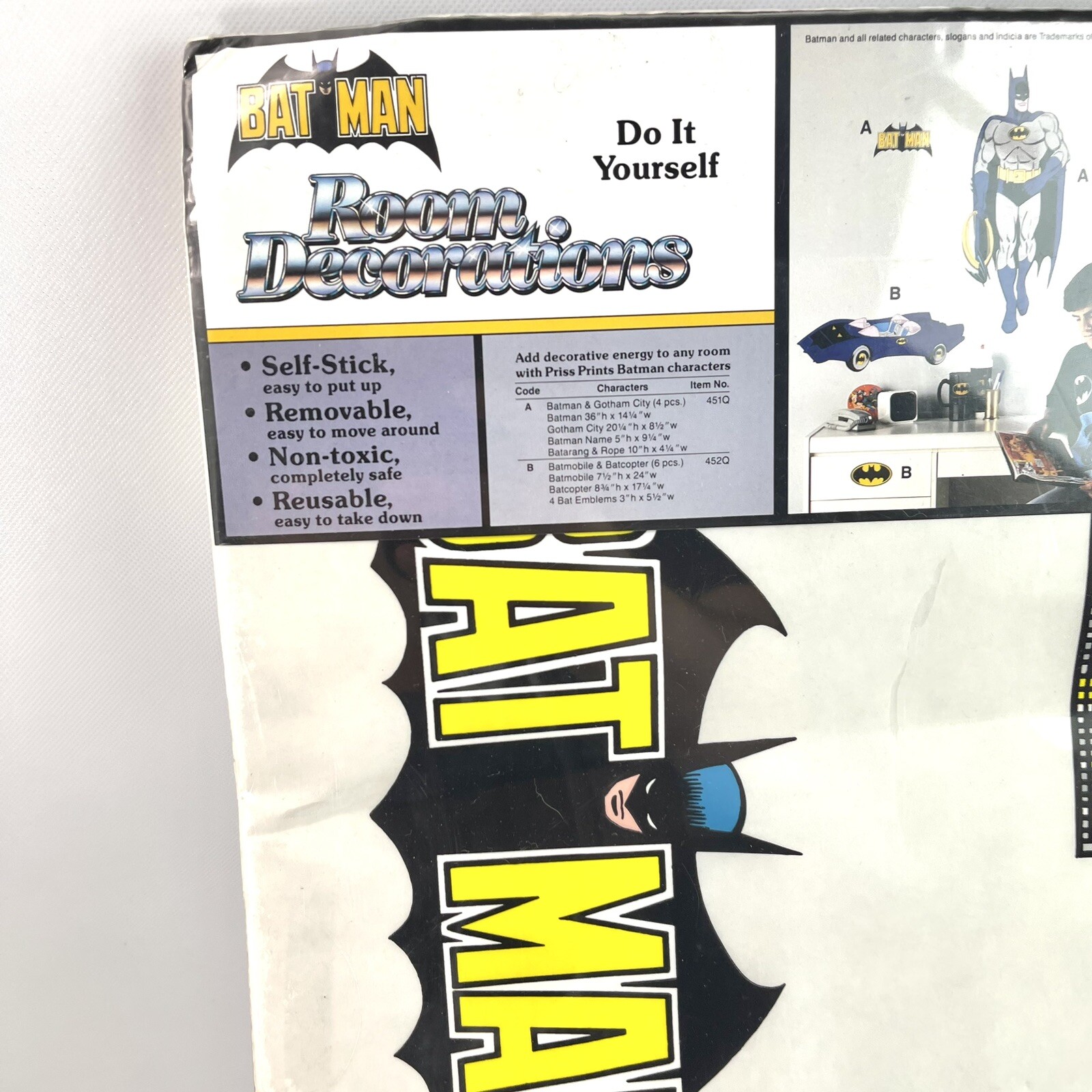 DC Batman Room Decorations Do it Yourself Priss Prints Batman & Gotham Vintage