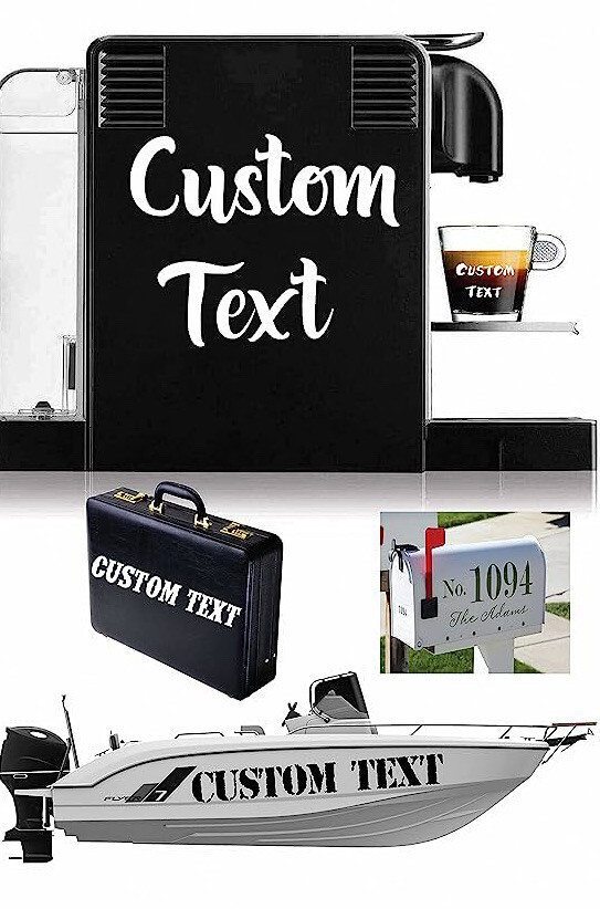 Custom Vinyl Lettering Transfer Decal Sticker Personalized Wall Window