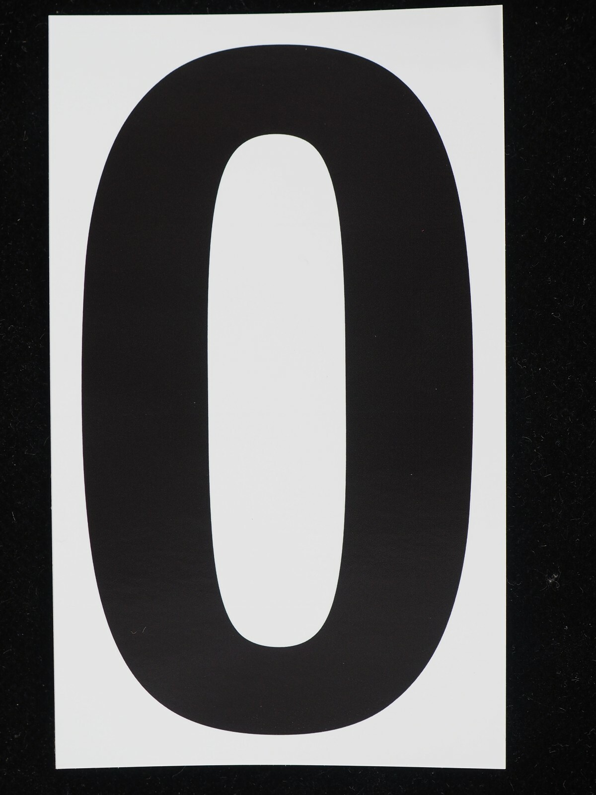 5" x 3" Stickers Vinyl Adhesive Address Numbers Black & White MADE IN USA