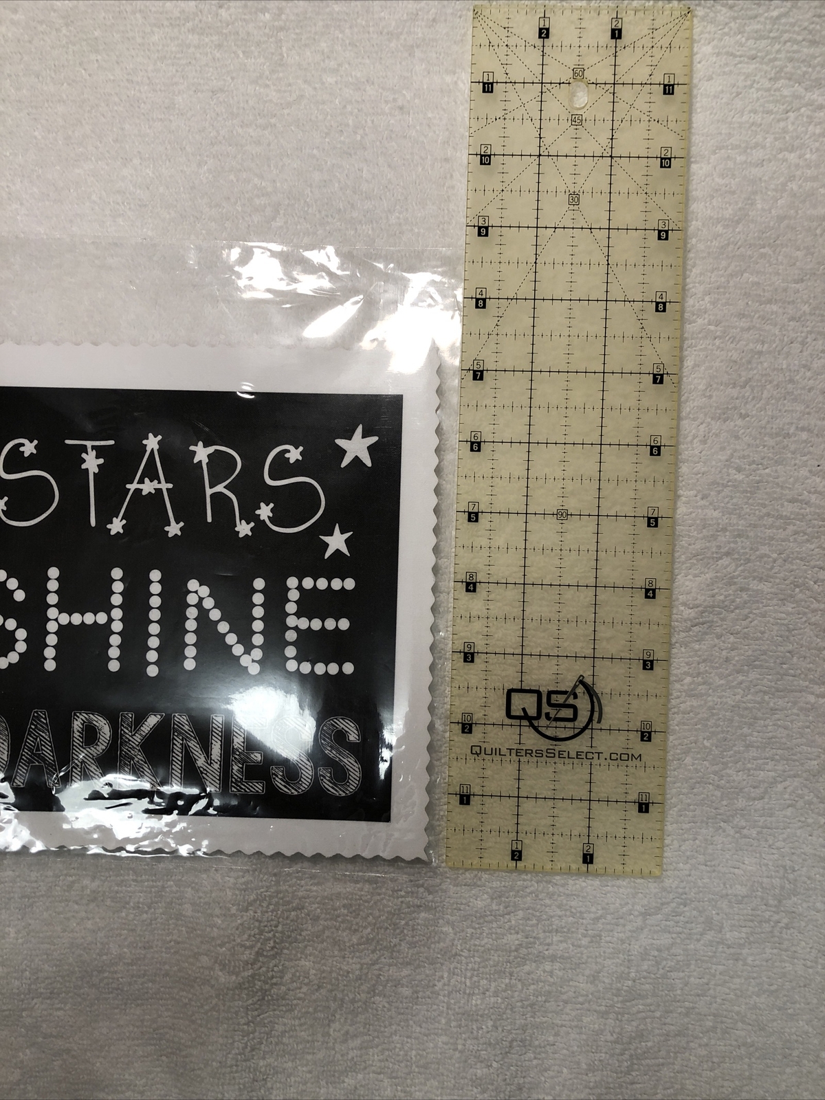 Stars Can't Shine Without Darkness Giclee Fine Art Print on Cloth Ready-To-Sew!!