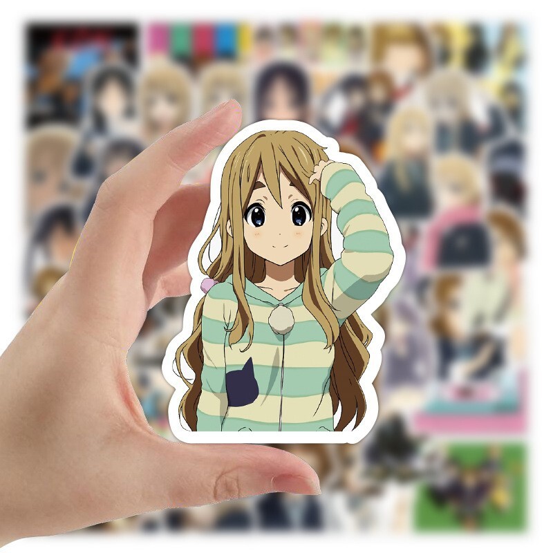 100Pcs K-ON! Anime Sticker for Kids Teens Girls Scrapbooking Water Bottles