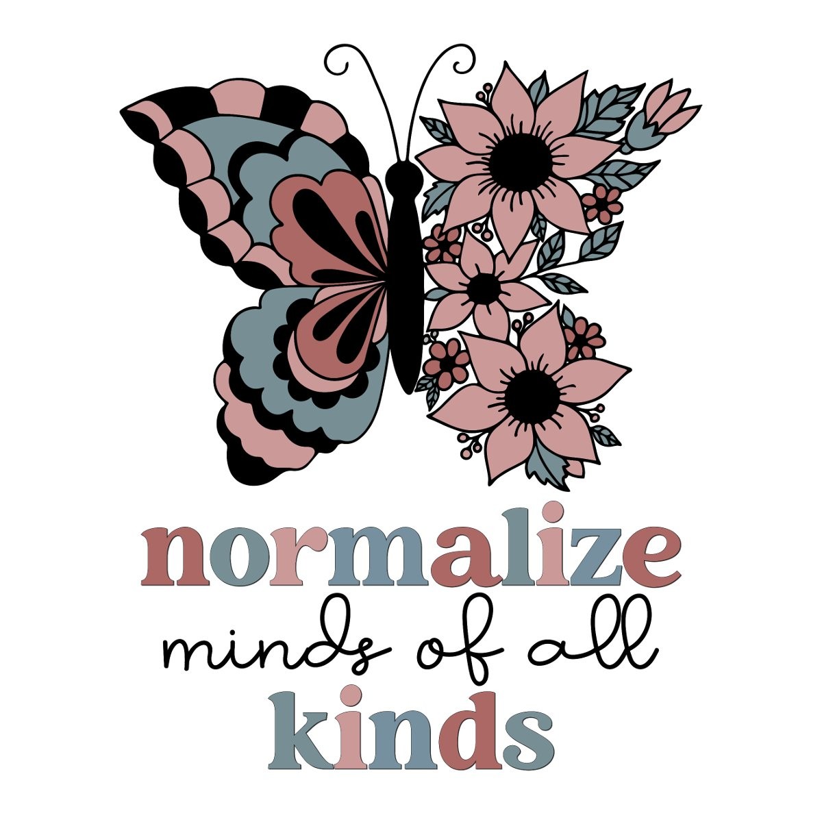 Autism Normalize Minds Of All Kinds Sticker, max. 4 x 4"