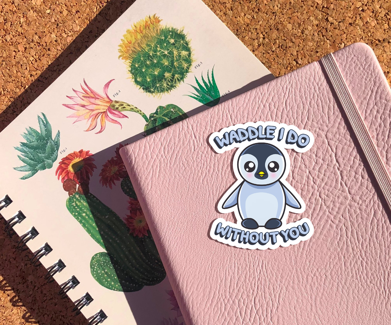 Waddle I Do Without You Vinyl Sticker with Penguin – Funny Animal Decal